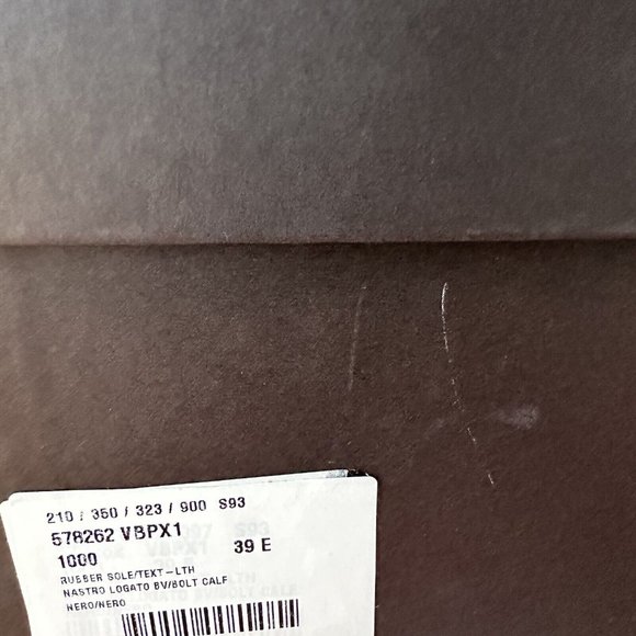 NEW BOTTEGA VENETA Leather & Canvas Jacquard Logo Strap Slide Sandals Sz 39 - Picture 9 of 9